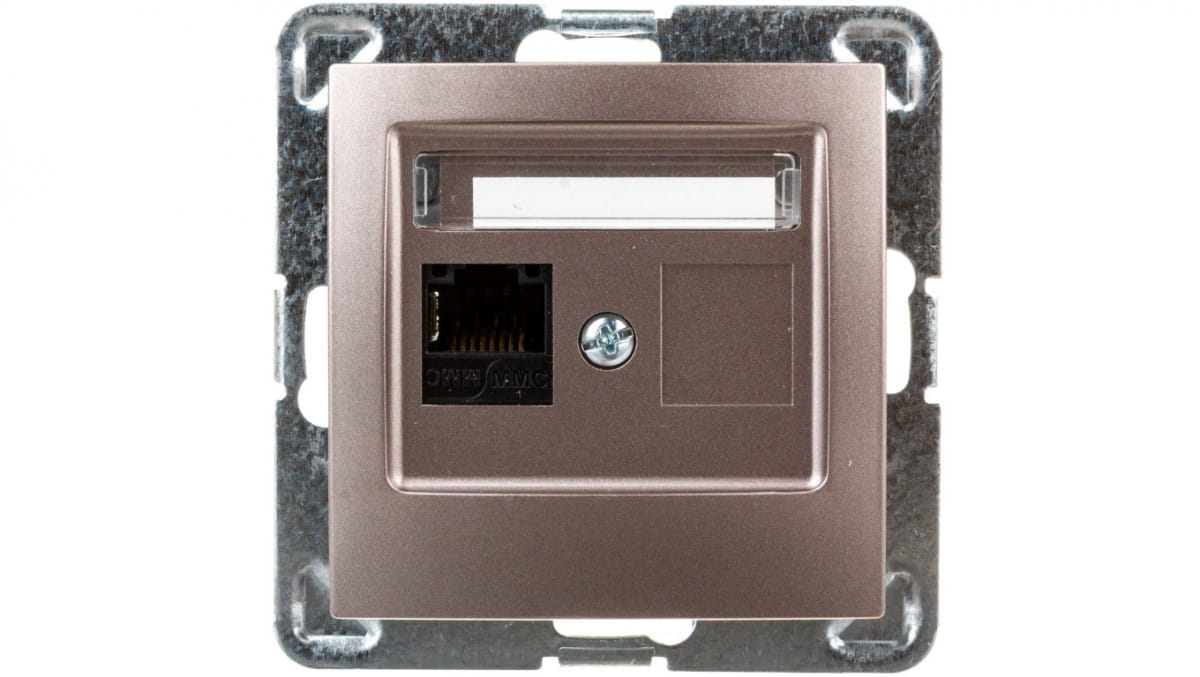 Oem Grau Impresja Einzelne Computerbuchse Rj45 Cat.5e Mmc Titan Gpk-1Y/K/M/23