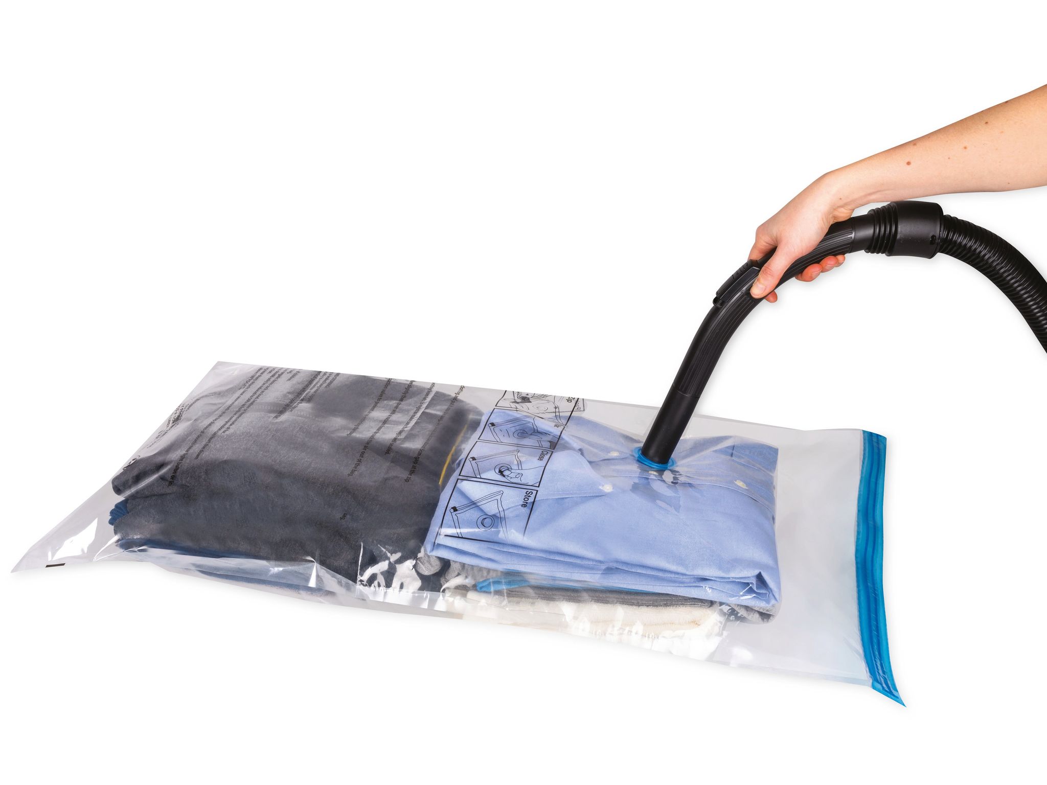 Alpina Sacs De Rangement Sous Vide, 2 Pièces, 130x74 Cm, 86x50 Cm