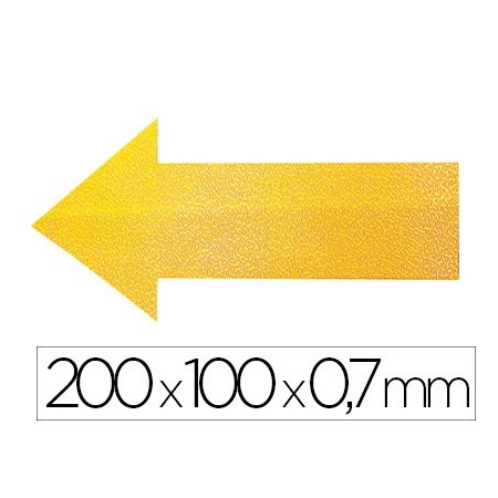 Durable Stellplatz-Markierung Pfeil L 200x100mm, 10 Stück, Gelb - Selbstklebend für Böden - Image 4