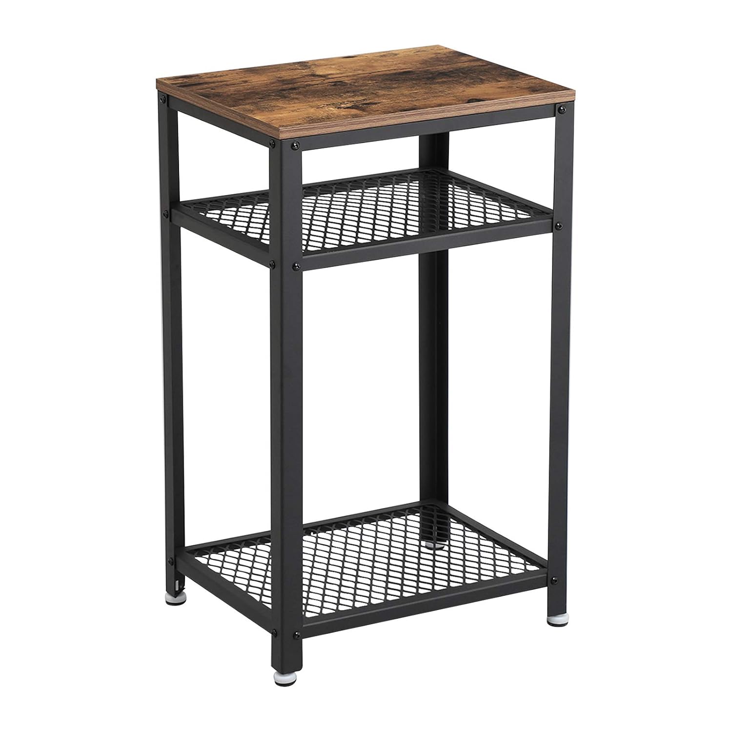 Vasagle – Table D'Appoint Vintage 45x35x75 Cm – 2 Étagères En Treillis