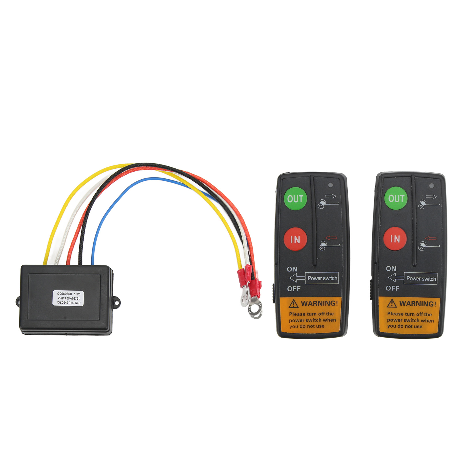Kit Telecomando Wireless Per Verricello Portata 75 Piedi 12v 24v Alta Sensibilità Universale Per Camion Atv Per Auto - Jeffergarden