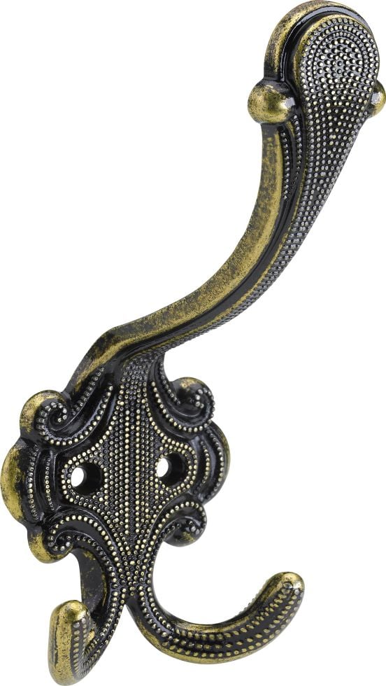 Hettich - Garderobenhaken 5,8 X 14,5 X 7,0 Cm Antik Gold Hakenleisten & Garderobenhaken