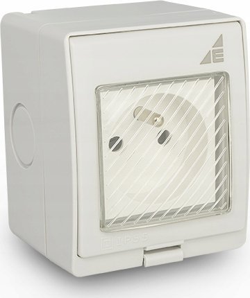 Elektroplast Steckdose Elektro-Plast Aqua55 55.19 Ip55 Wasserdicht Schraube