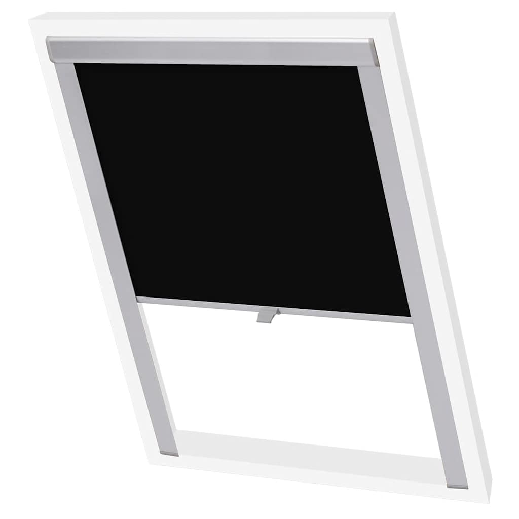 Blackout Roller Blinds Black U08/808 Vidaxl
