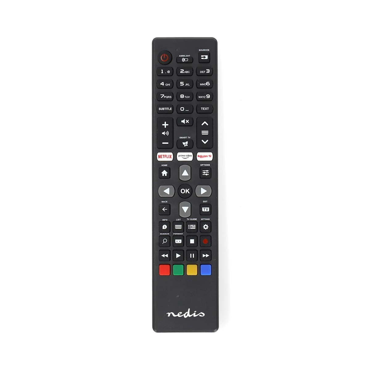 Nedis Schwarz Ersatzfernbedienung Geeignet Fur Philips Vor Programmiert 1 Gerat Amazon Prime Netflix Schaltflache Rakuten Tv Schaltflache Infrarot