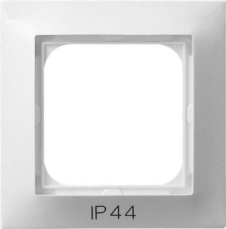 Ospel Impresja Einzelrahmen Für Ip44-Schalter, Weiß Rh-1Y/00