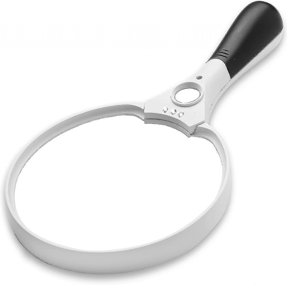 Loupe de lecture à LED grand format, lentilles 2x 4x et 10x, 138 mm