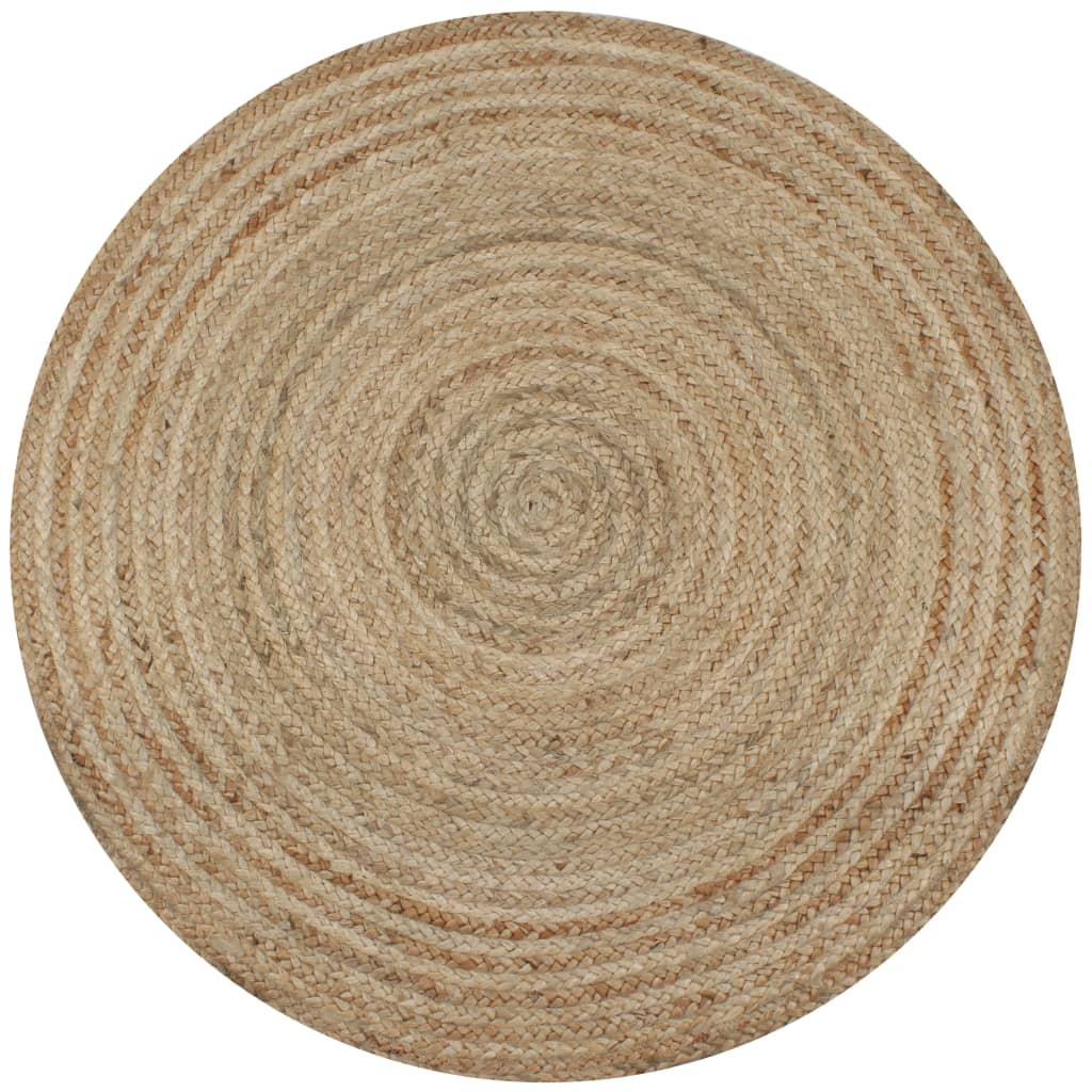 Tapis Jute Tressé 150 Cm Rond Vidaxl