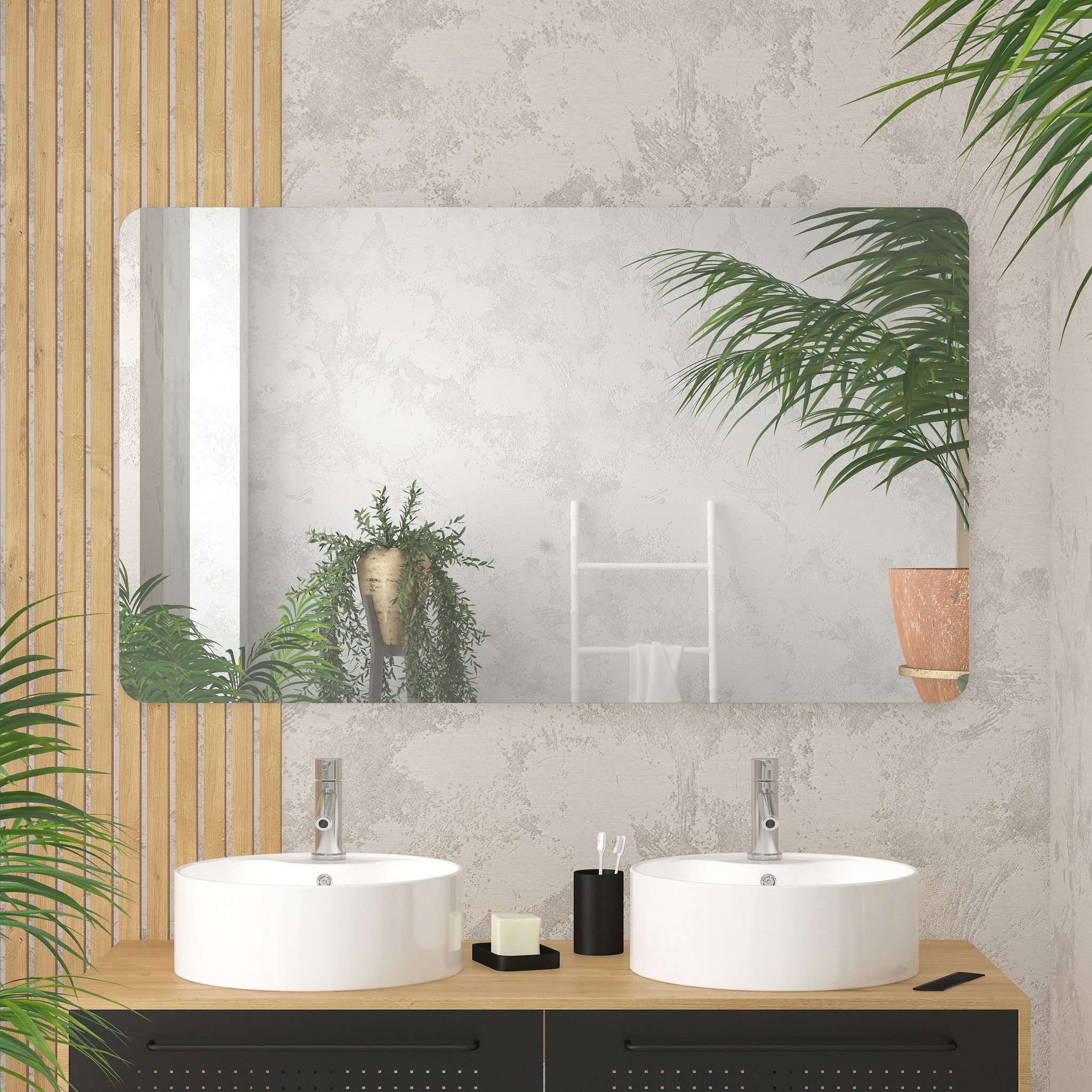 Aurlane - Miroir Salle De Bain - 120x70cm - Go