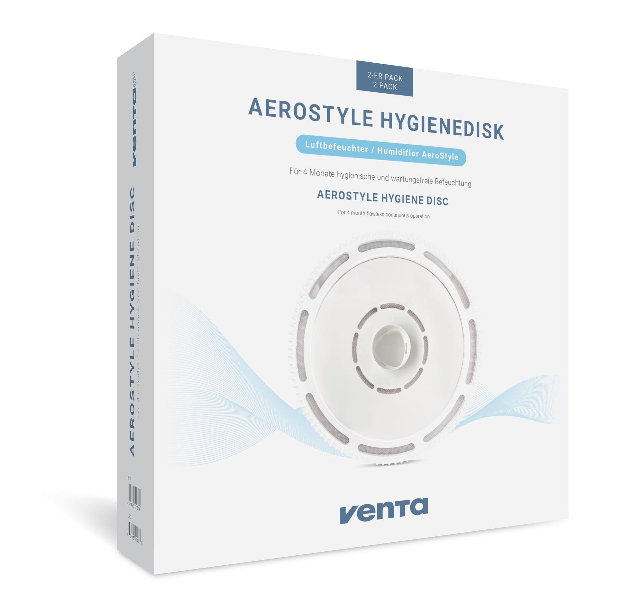 VENTA Hygienedisk AeroStyle 2er entkalkt reinigt hygienisch für LW73 LW74