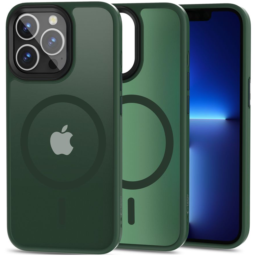 Tech-Protect MagMat MagSafe Case for iPhone 13 Pro - Matte Green - Bild 4