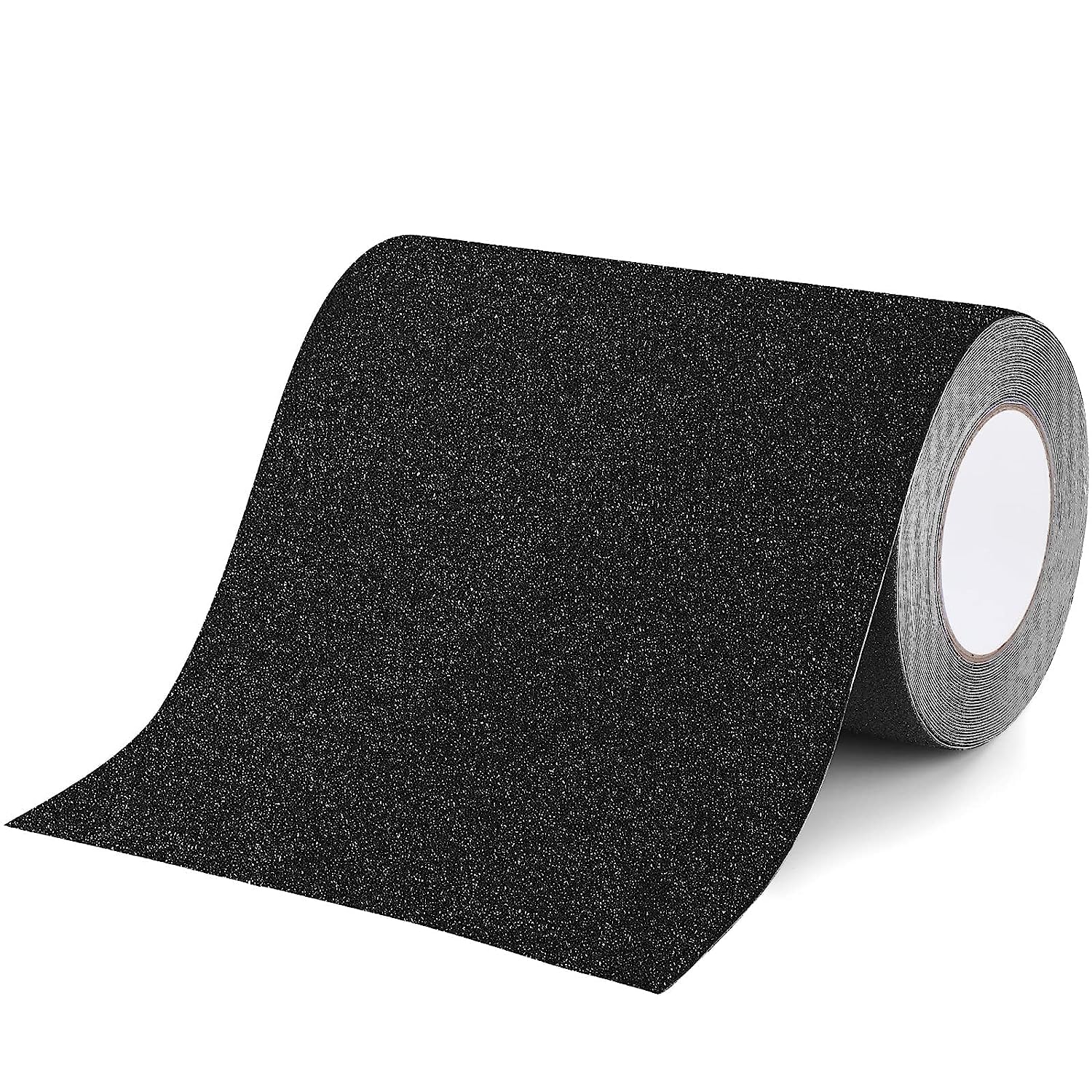 Bande antidérapante adhésive pour escaliers en PVC, 20 cm x 10 m, découpable, noir