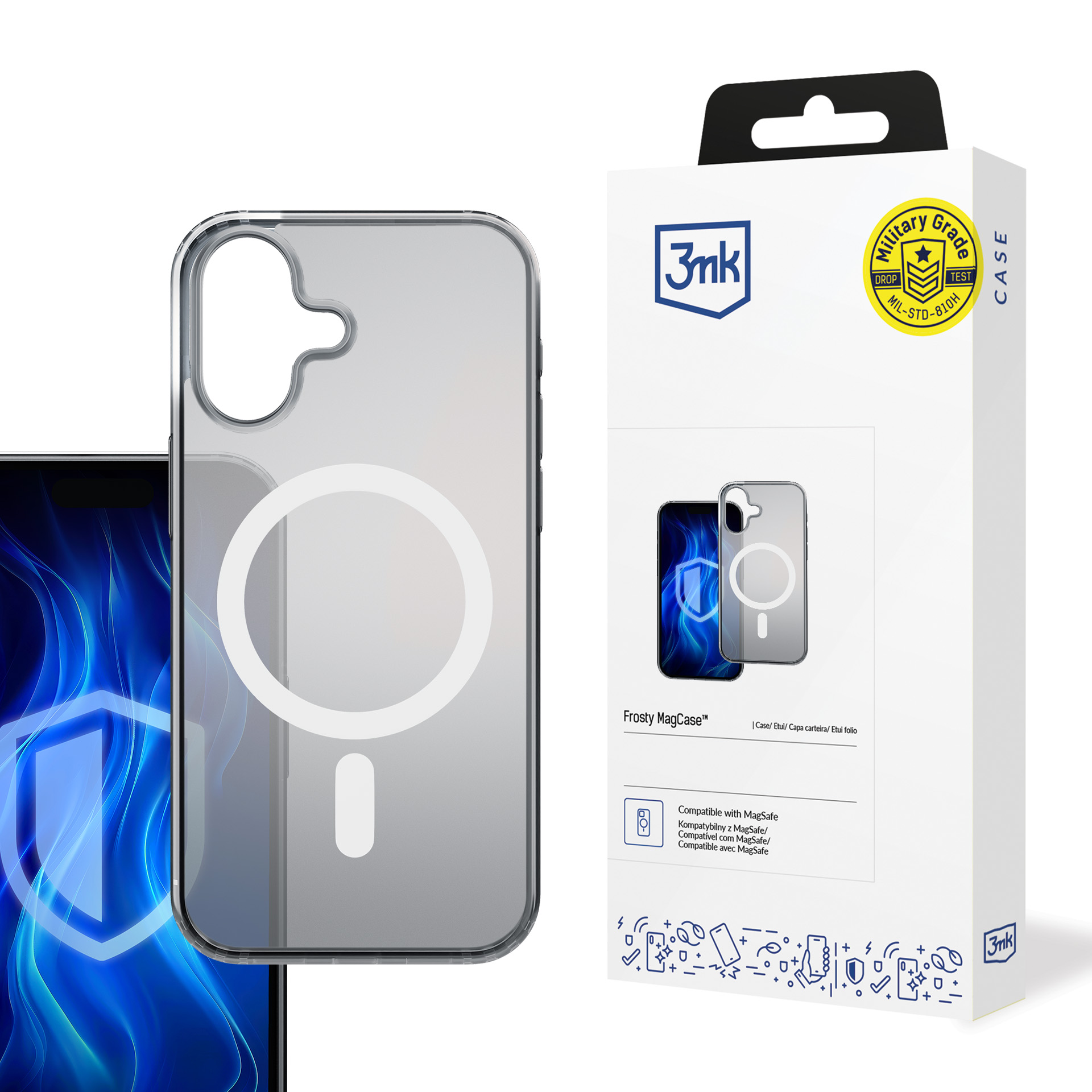Oem Weiß Apple Iphone 16 - 3Mk Frosty Magcase
