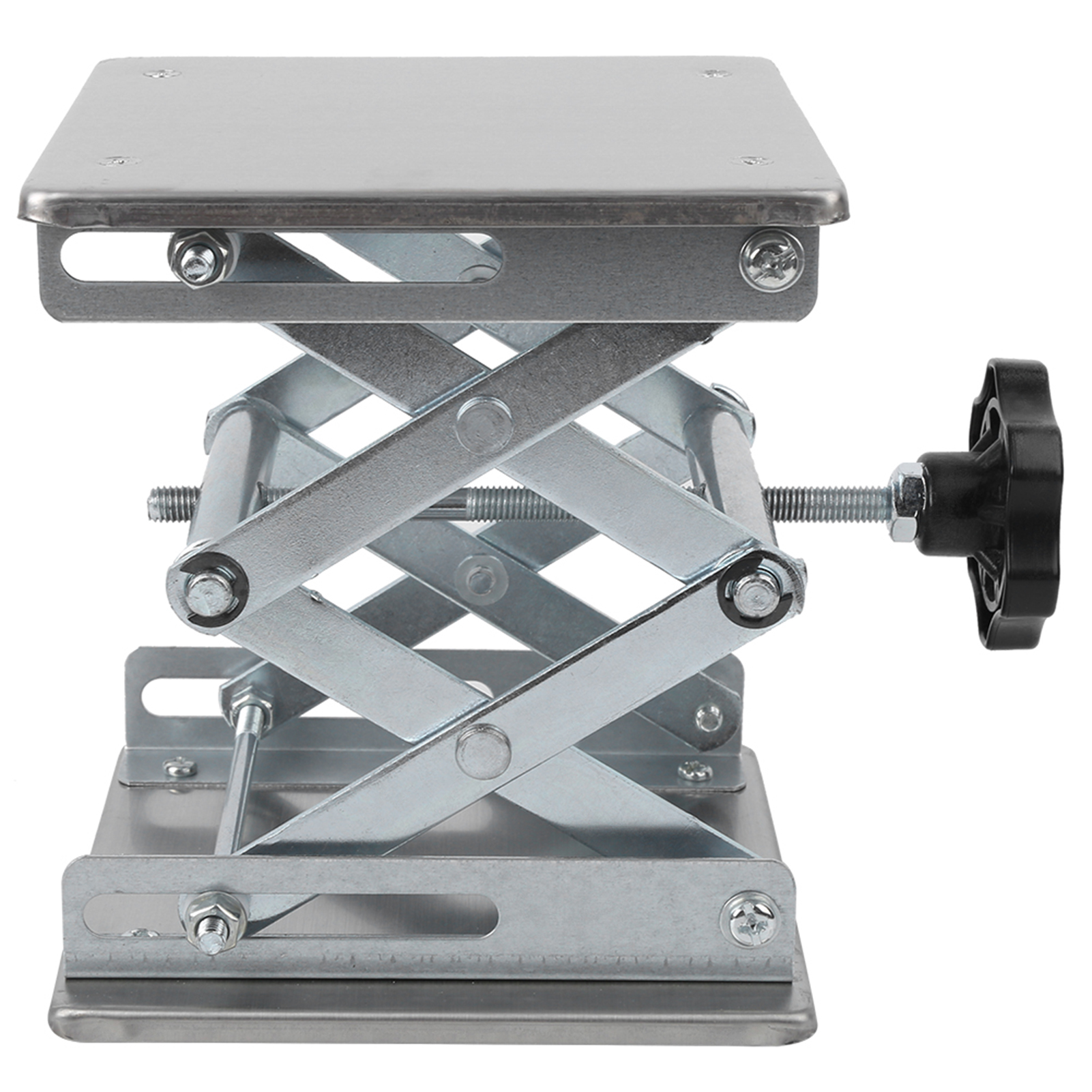 Support élévatrice inoxydable pour plateforme de laboratoire, table réglable 15 x 19 cm, course 250 mm