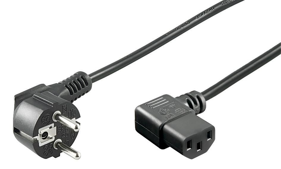 Microconnect Schwarz Schuko-Stromkabel -C13