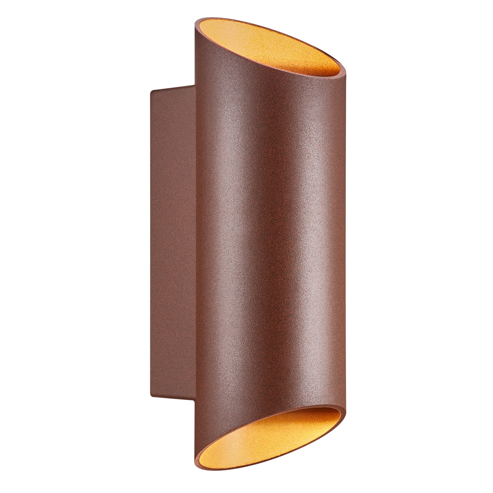 Applique Murale Nico Round 22 Aluminium Couleur Rouille