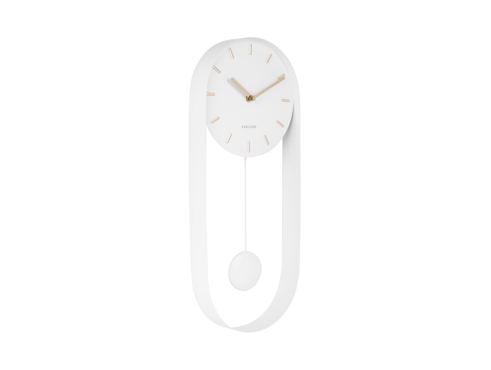 Karlsson Weiß Pendulum Charm Wanduhr Elegant - Bild 4