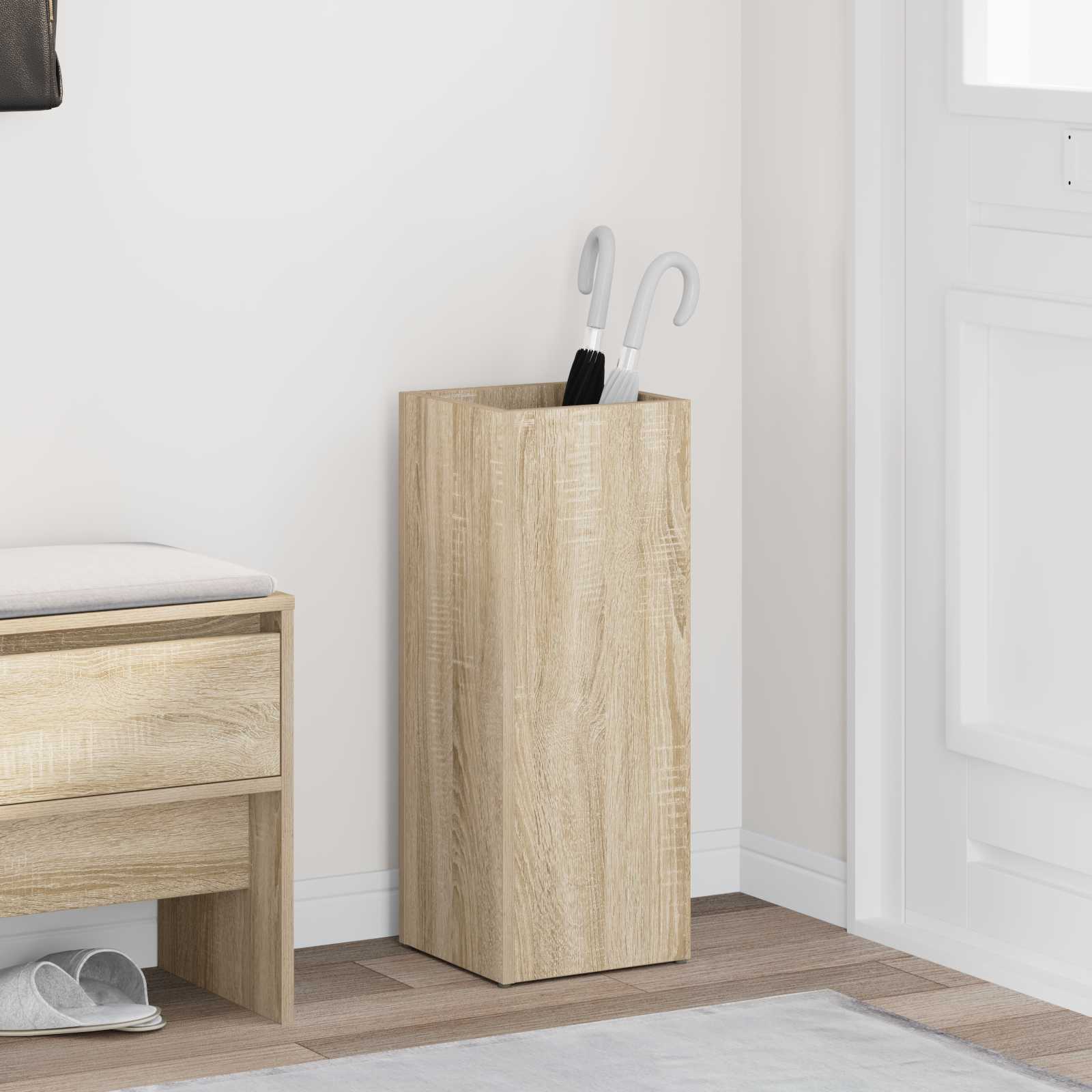 Umbrella Stand Sonoma Oak 25 X 24.5 X 64 Cm Engineered Wood Vidaxl