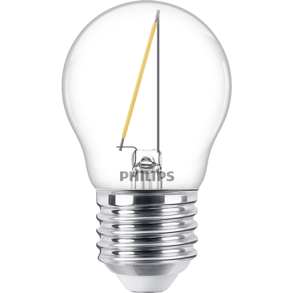 Philips - Led 76425800 Led Eek F (a - G) E27 Tropfenform 1.4 W = 15 W Warmweiß (ø X L) 4.5 Cm X 7.8 Cm