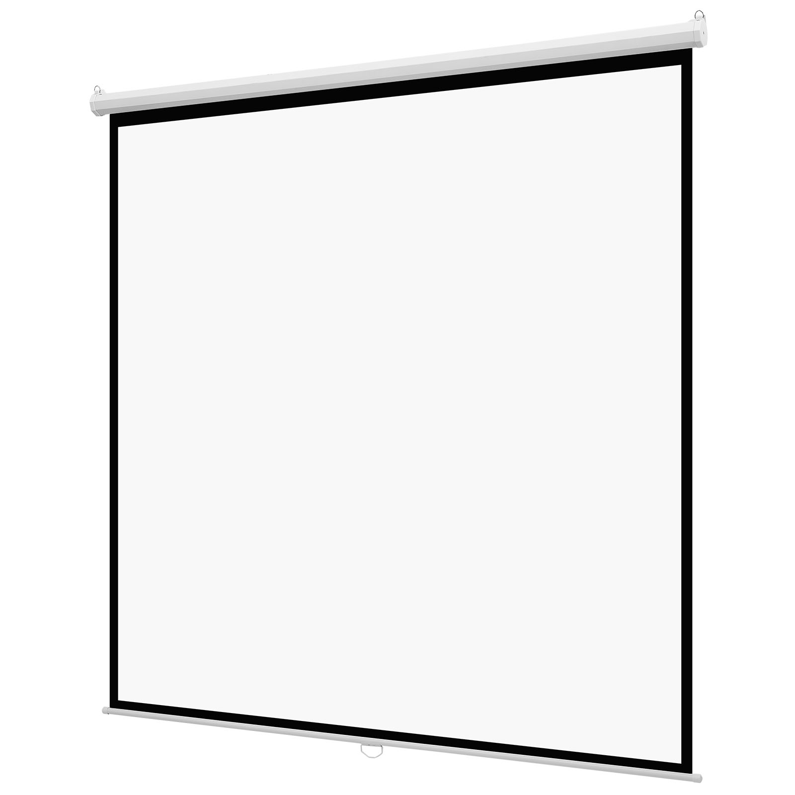 Mophorn Schermo Manuale Per Proiettore, 3048 Mm 1:1 4k 1080 Hd, Proiezione A Parete Con Corda Di Trazione, Schermo Retrattile Portatile Per Uso Domestico