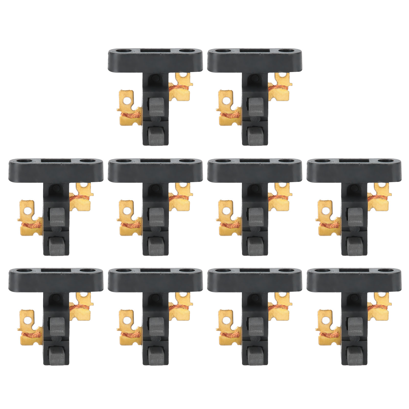 Balais de charbon pour générateur 188F/190F, porte-balais plastique et cuivre, lot de 10