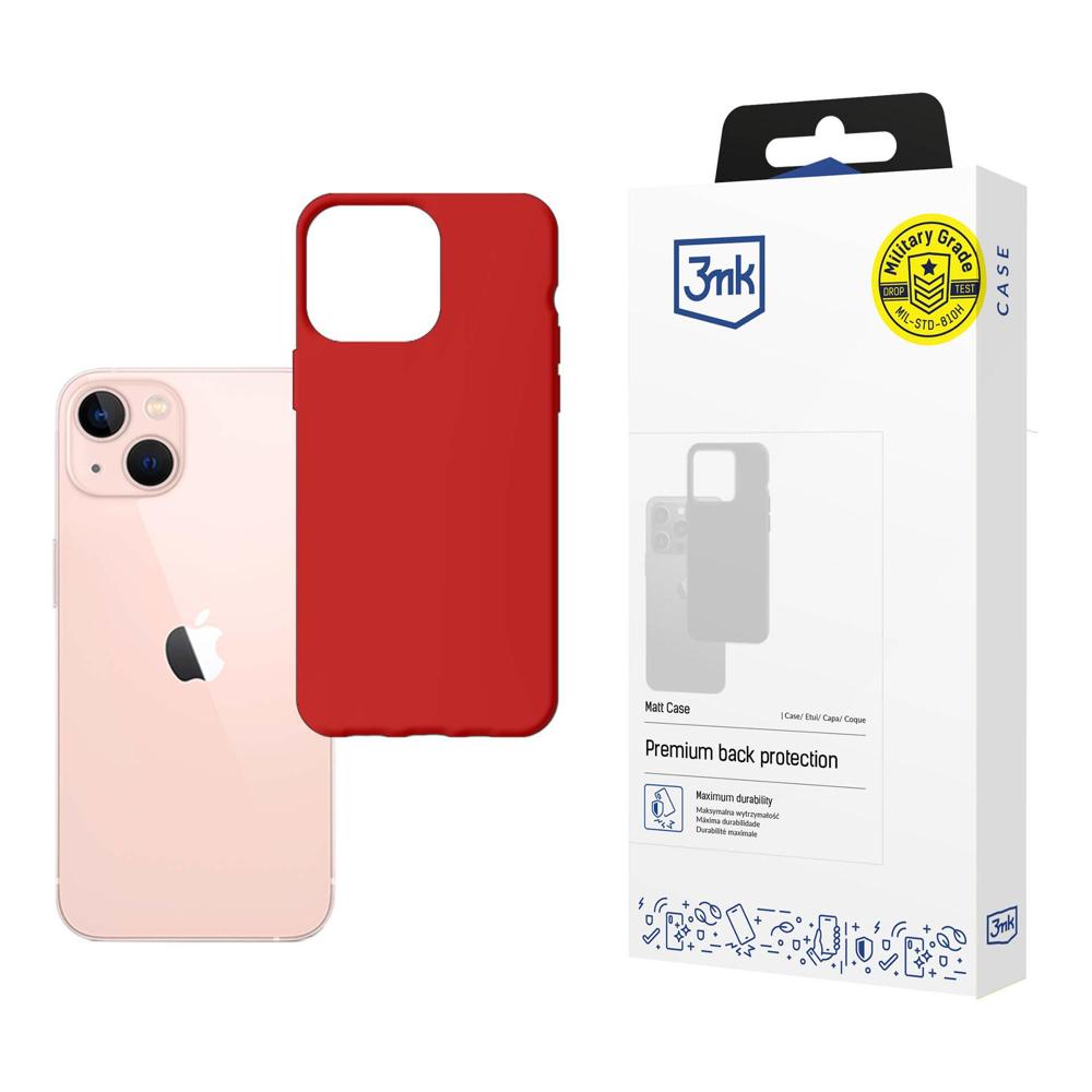 Oem Rot Apple Iphone 14 - 3Mk Matt Case Strohhalm