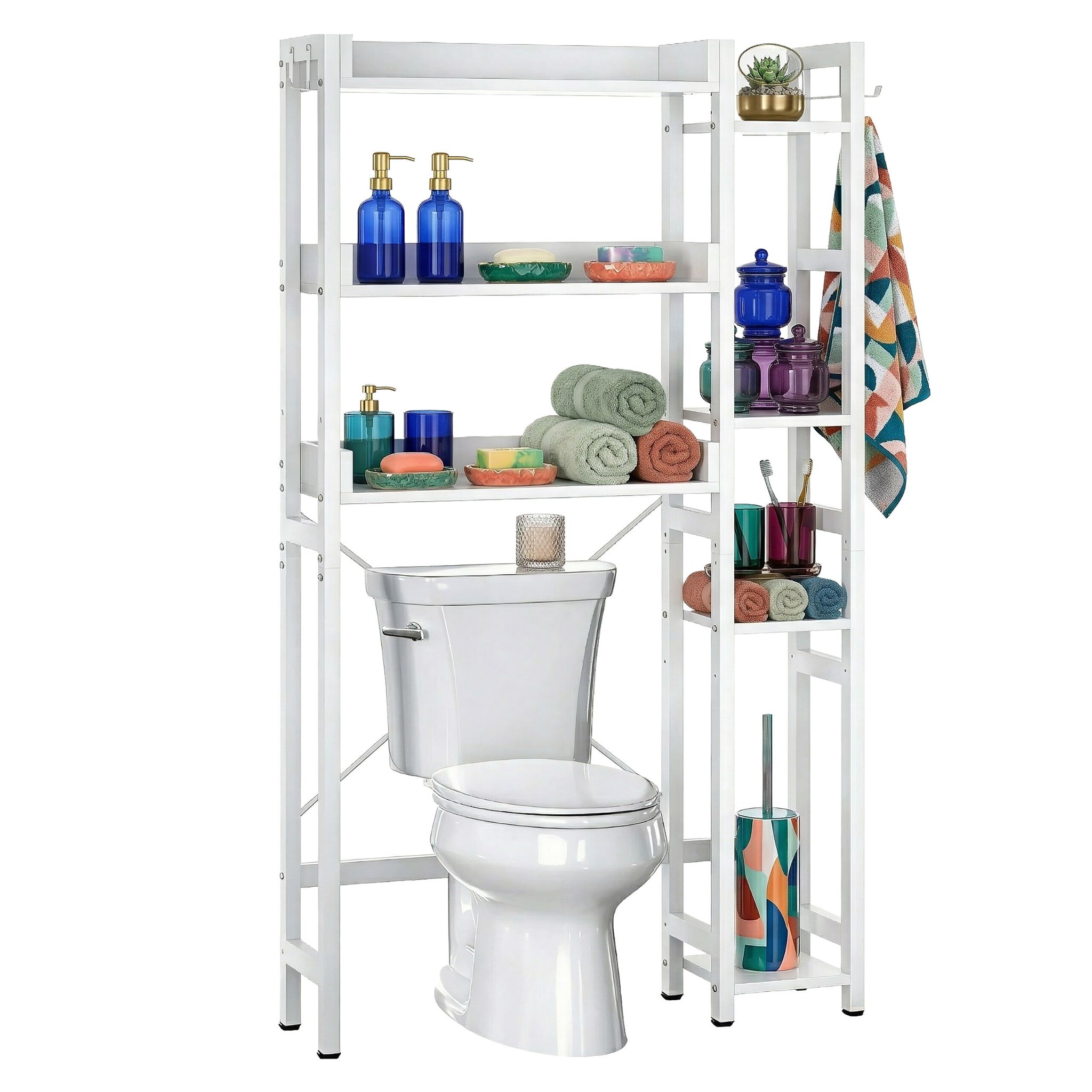 Relaxdays Étagère Wc 3 Niveaux