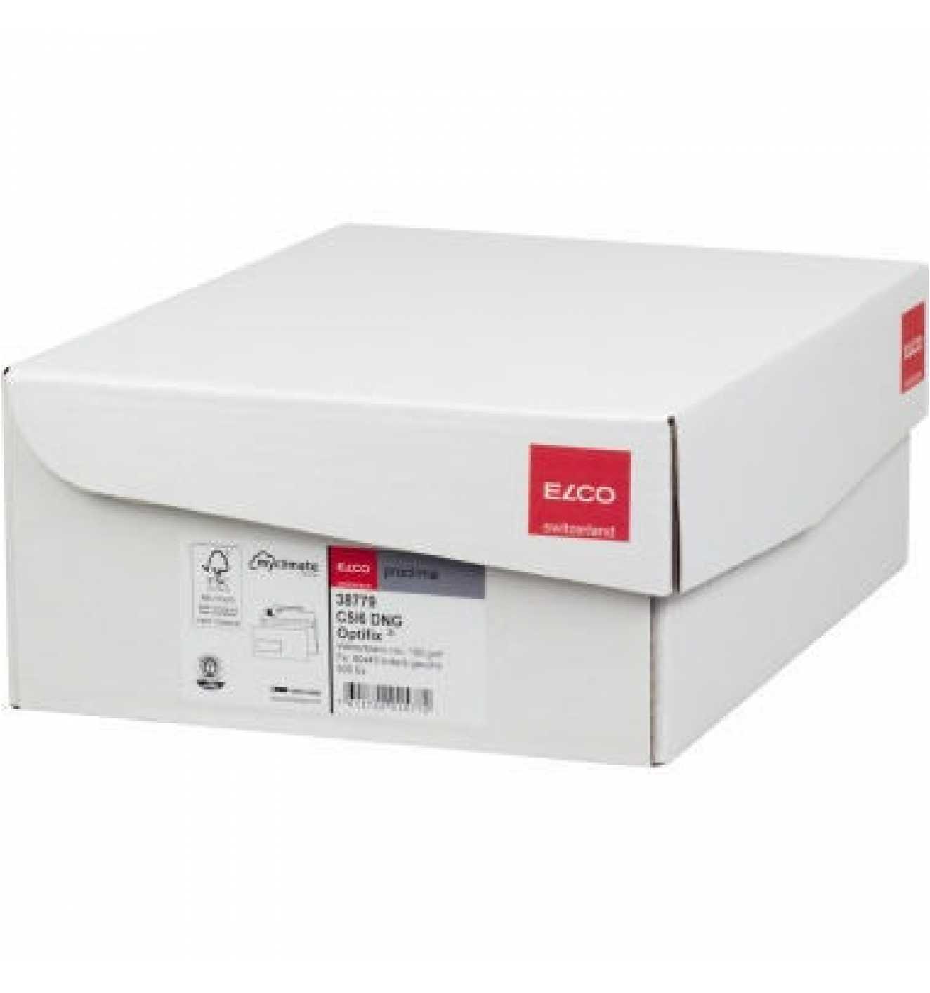 Elcom Weiss Elco Briefumschlag 38779 Rcp Din Lang Mf Hk Weiß 500 St./Pack. 327239001 - Image 3