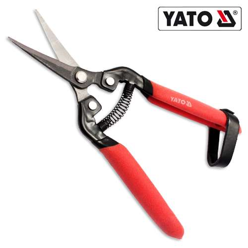 Yato Schwarz Gebogene Gartenschere Zum Schneiden Von Knospen 185 Mm - Yt-8817