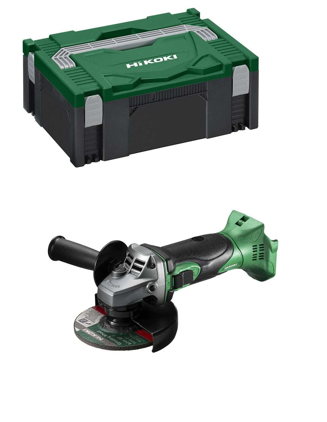 Hikoki Akku Winkelschleifer G18dsl2w3z 125 Mm, 18V, Sologerät