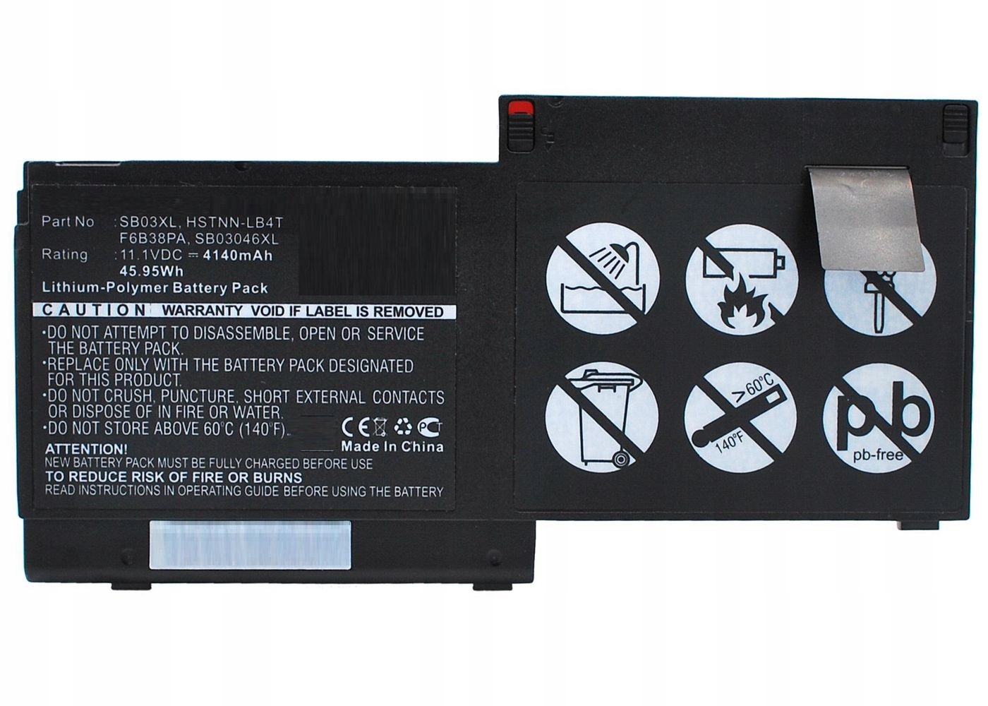 Microbattery Coreparts-Akku Für Hp 717378-001