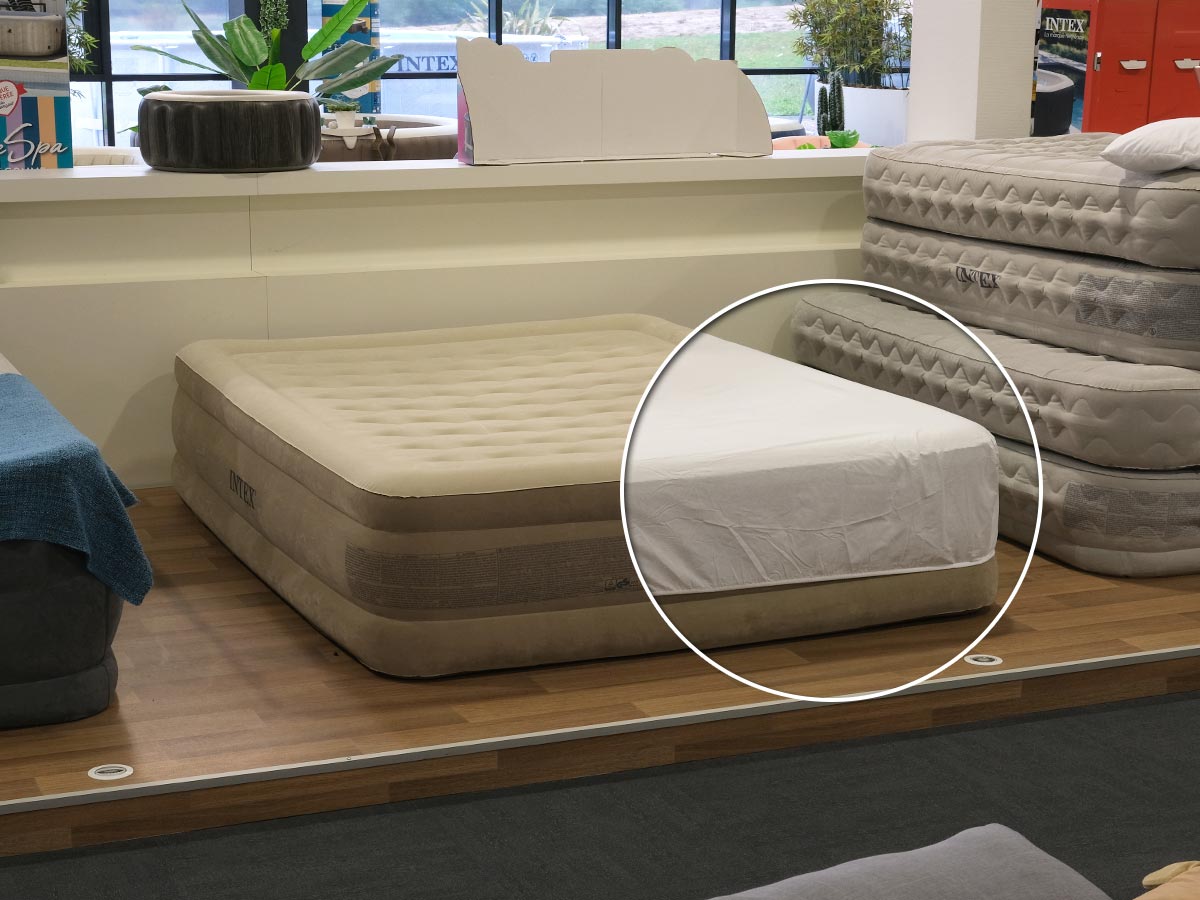 Atmosphera - Pack Matelas Gonflable Ultra Plush 2 Places Intex + Drap
