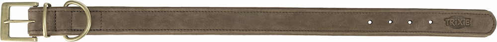 Trixie Pure Halsband, Leder M L, 39 46 Cm/35 Mm, Braun