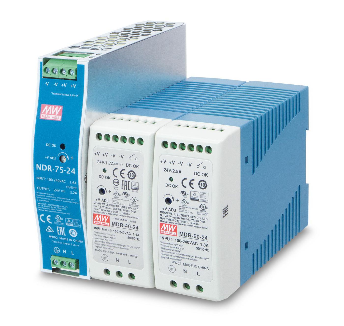 PLANET MEAN WELL MDR-60-24 Netzteile - 60 Watt - 80 Plus - Bild 3