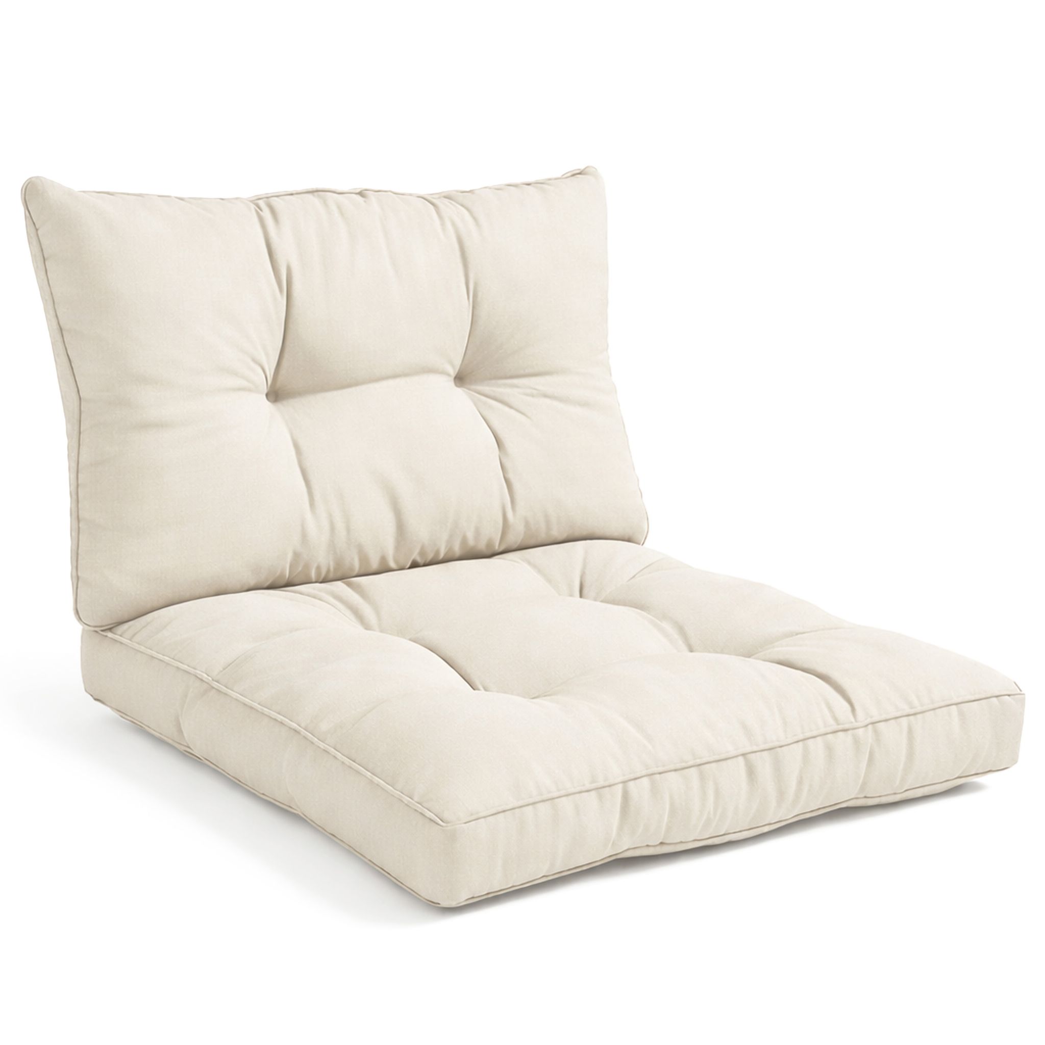 Beautissu Lounge Kissen Set Outdoor Natur Xluna, 60x60cm, 60x40cm