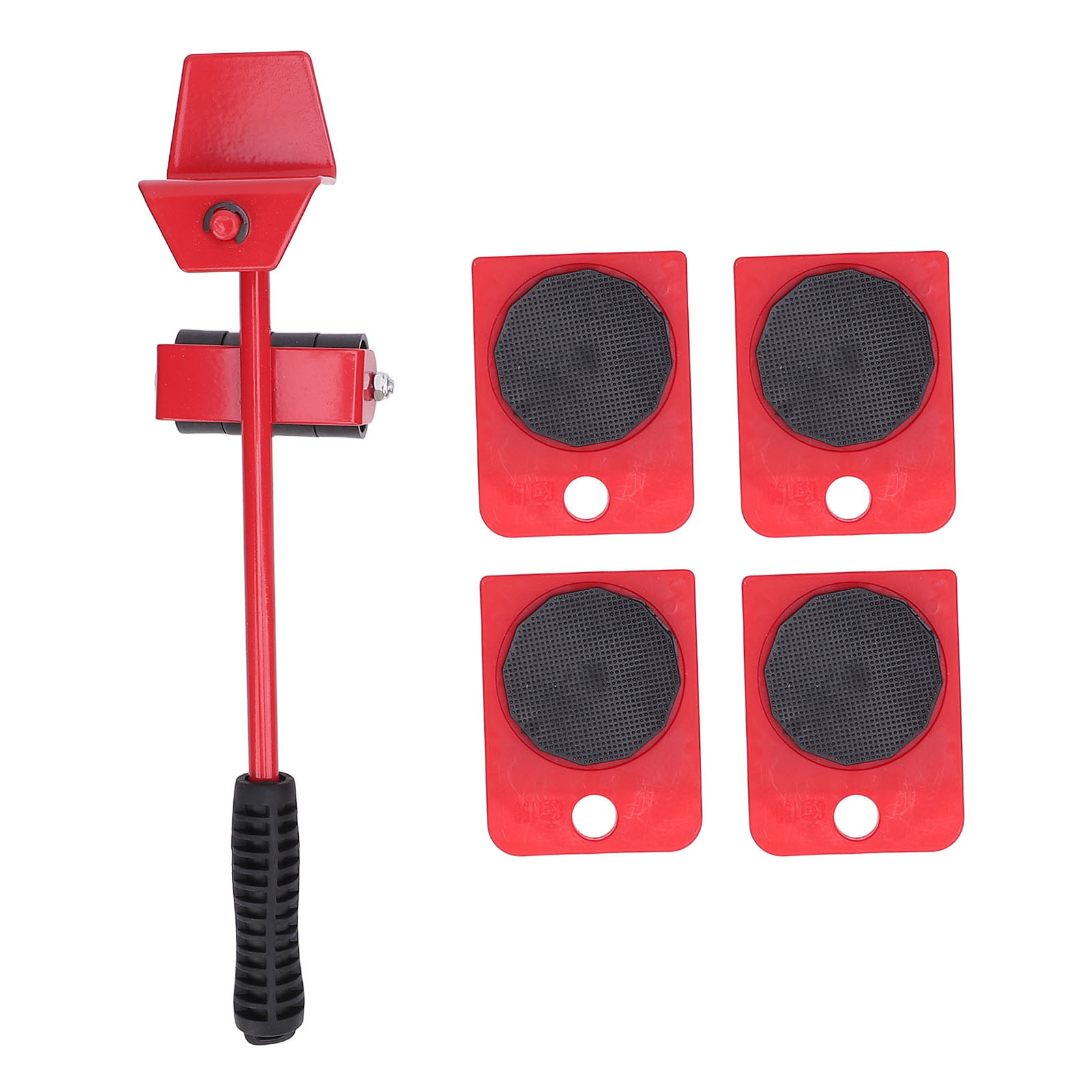 Kit de levage et déplacement de meubles, 4 roulettes et tige à hauteur réglable, charge 100 kg
