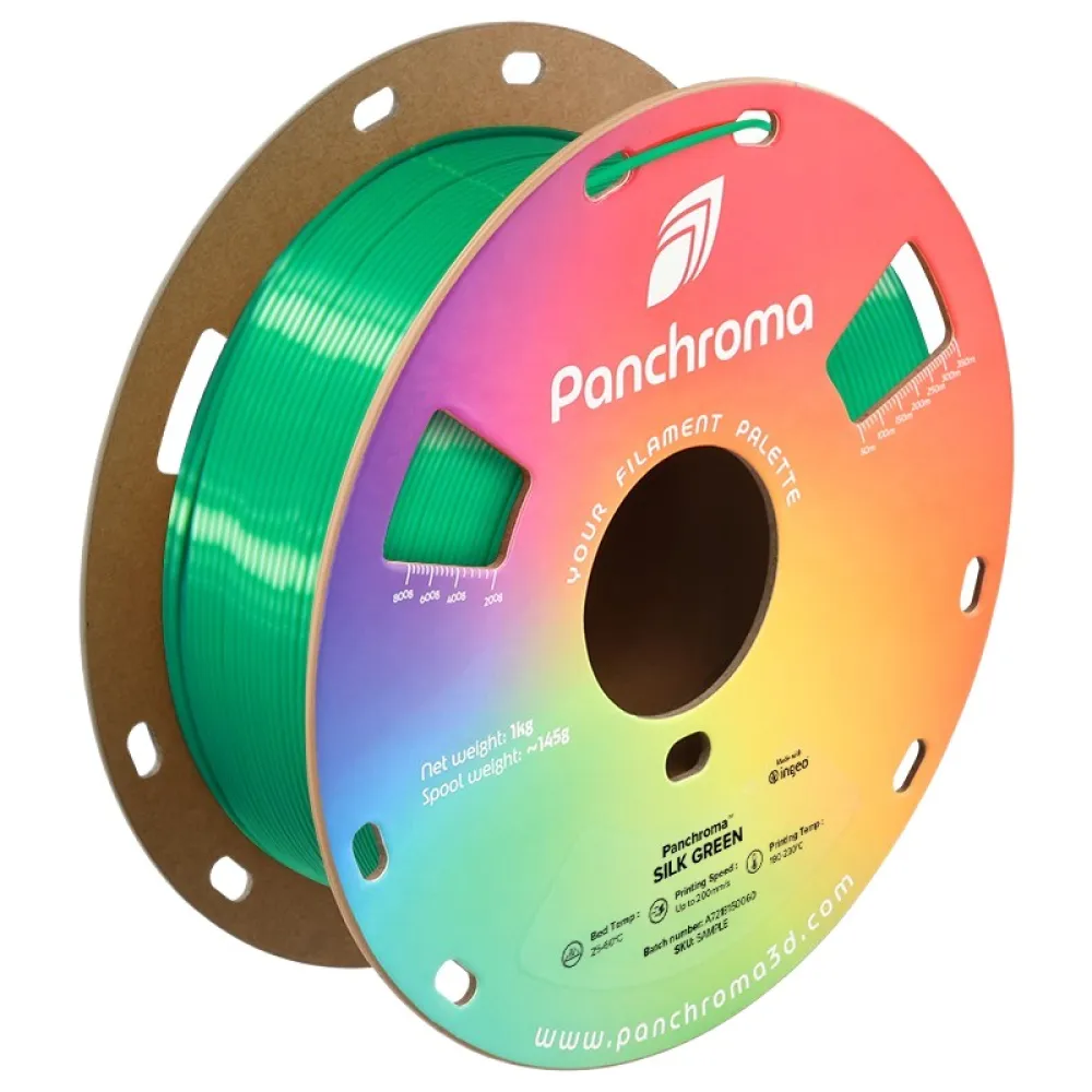 Polymaker PLA Filament Panchroma Silk Grün 1,75 mm 1 kg 3D Drucker - Bild 4