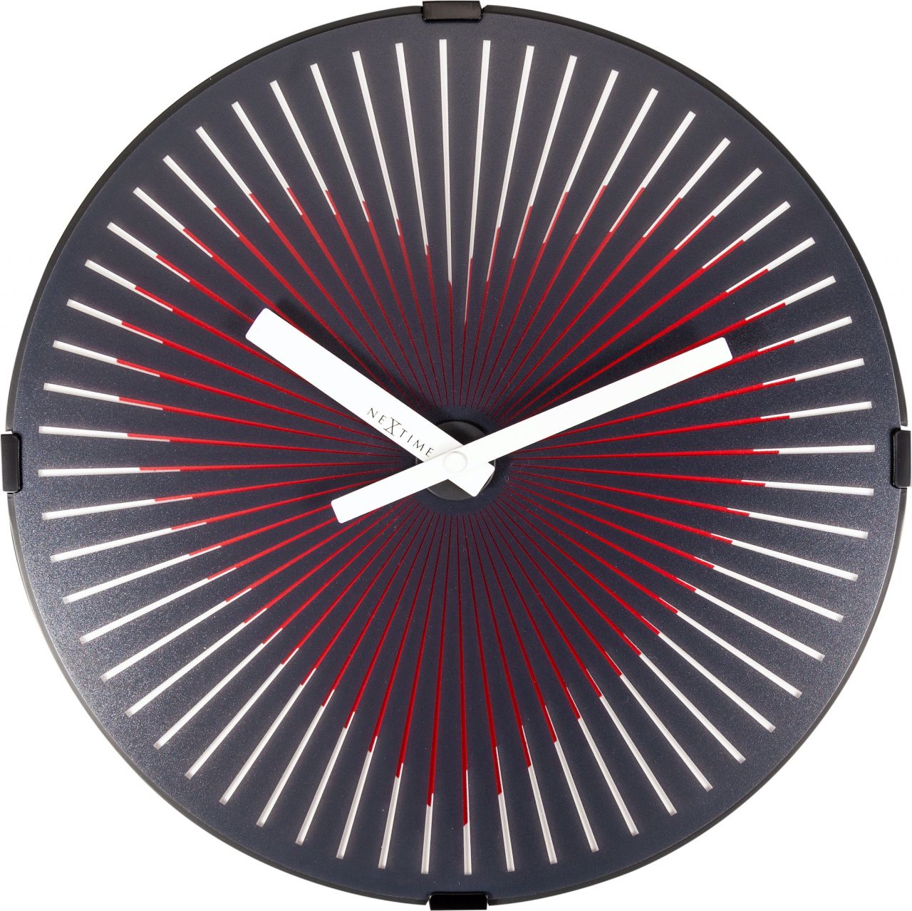 Nextime Schwarz Wanduhr, 3221 - Wanduhr Motion Heart Red, Kunststoff, Ø 30 Cm (30 Cm) - Image 2