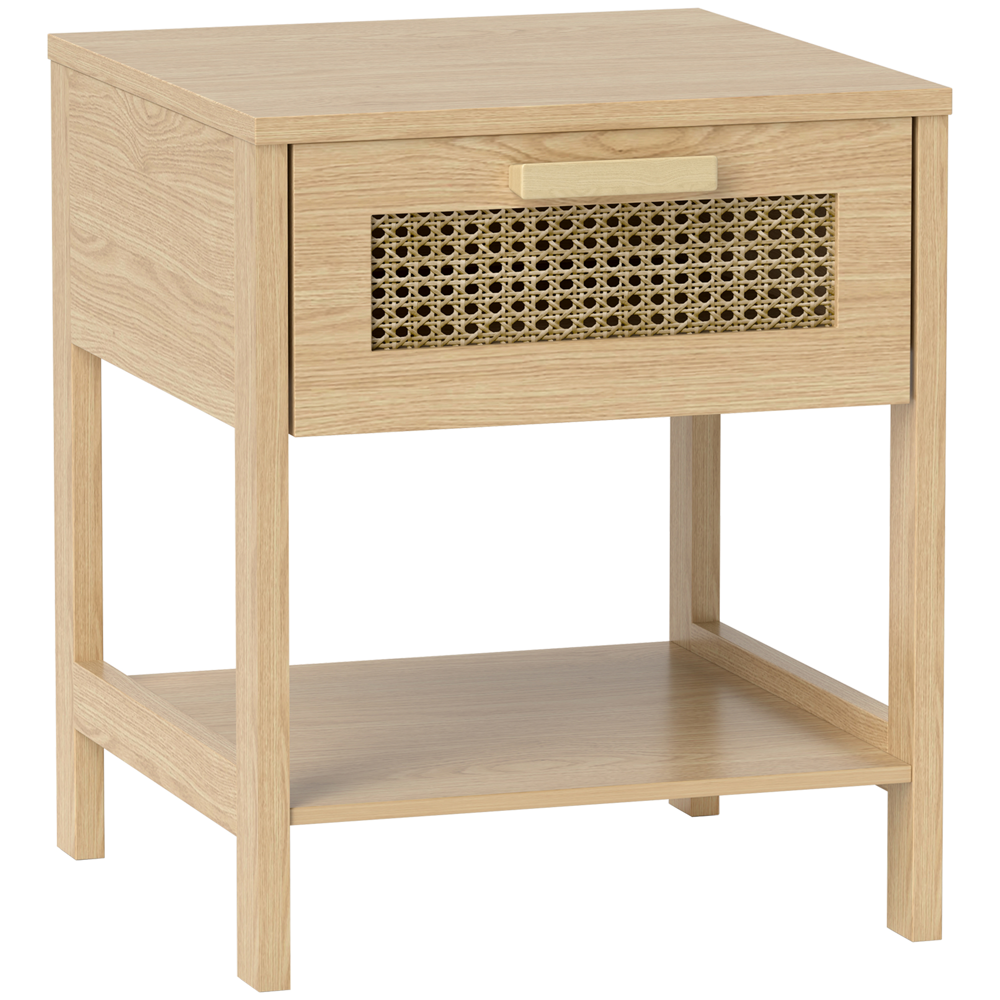 Table De Chevet Compacte / Table D'Appoint Mdf Homaire 40x40x48,4 Cm