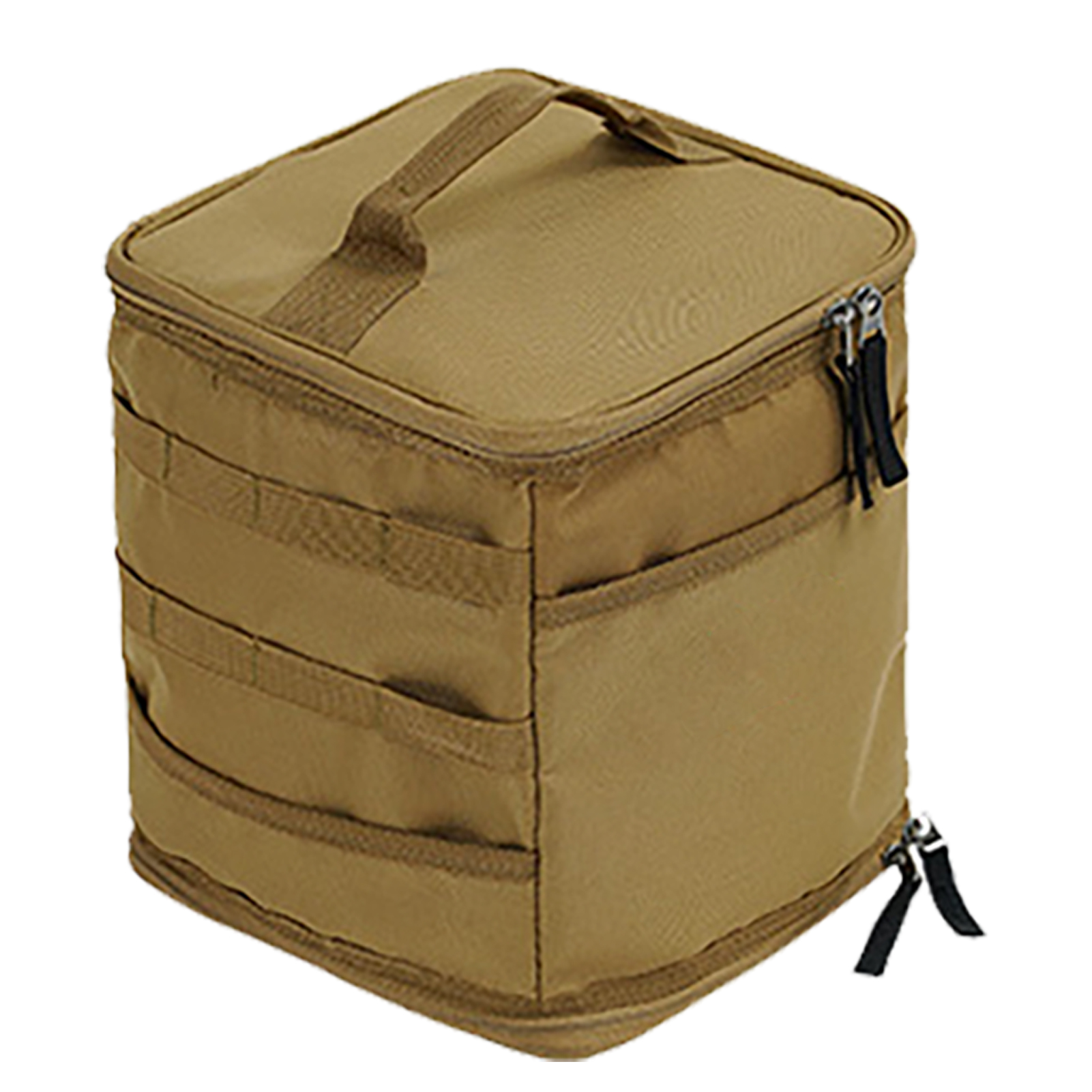 Sac de rangement grande capacité en tissu Oxford, poche intérieure en mesh zippée, poignée portable, pour camping et pique-nique