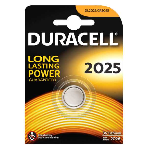 Varta Lithium-Batterie-Taste Duracell Cr2025 3V - Packung Mit 1 Stück