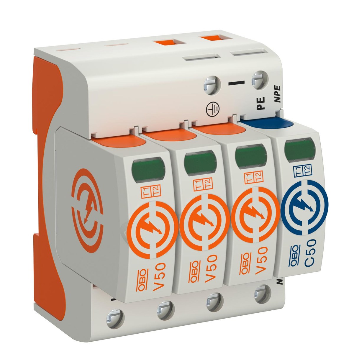 OBO Bettermann 5093526 V50-3+NPE-280 Combicontroller 50 kA 1St.