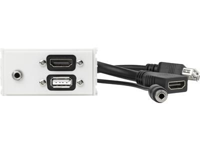 Vivolink Weiß Outlet Hdmi-Panel. Usb. Aud
