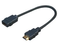 Vivolink Schwarz Prohdmiadaphdmif 0.2M Hdmi Hdmi Hdmi Hdmi Kabel - Hdmi Kabel (Hdmi, Hdmi, Männlich, Weiblich, Rechts, Rechts)