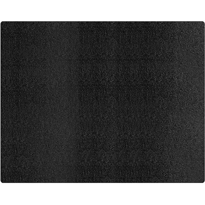 Tapis de protection ignifugé pour cheminée, barbecue et poêle, 100 x 120 cm, noir