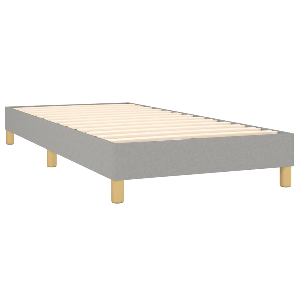 Cadre De Lit Sans Matelas Gris Clair 100x200 Cm Tissu Vidaxl