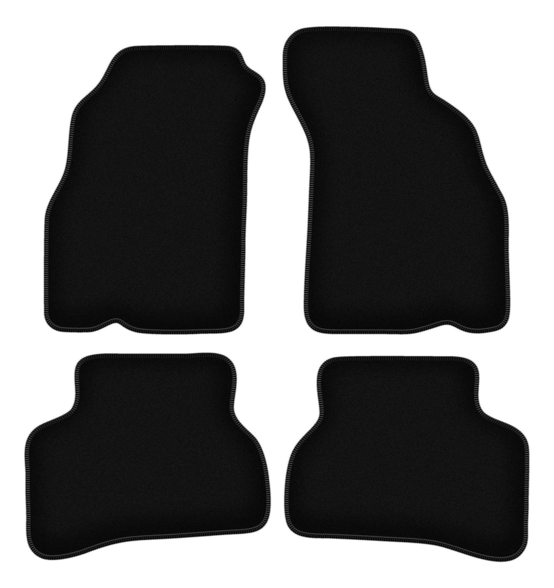 Tappetini Basic In Velluto Nero Per Hyundai Accent I x 3 Berlina 19...