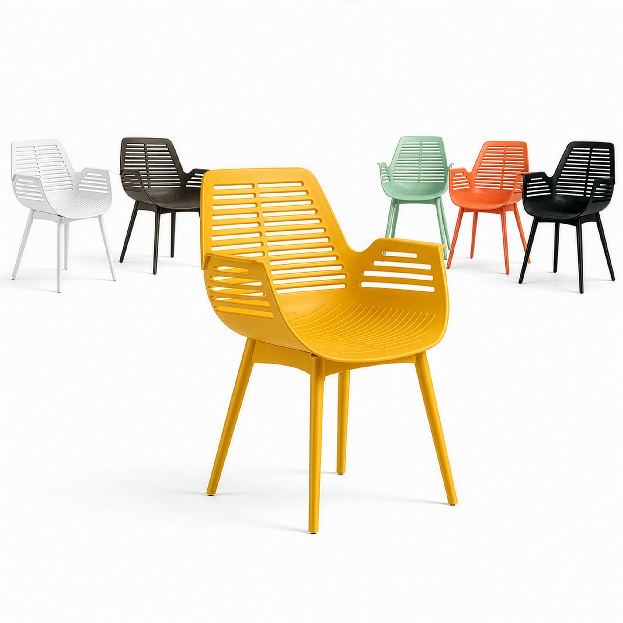Chaise De Jardin Mayfield Jaune 1 Chaise