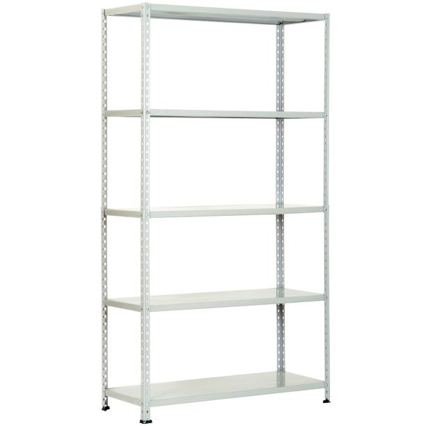 Scaffale Kit 80x40x200hcm Grigio Chiaro (leggero) PROMETAL