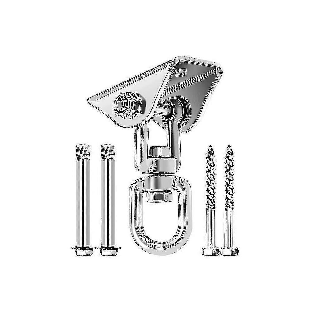 Crochet de suspension pivotant à 360° en acier inoxydable 304, capacité 450 kg, vis fournies